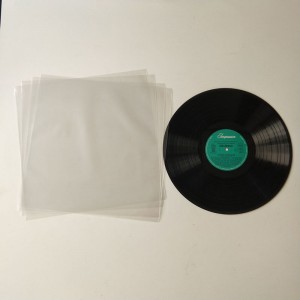 12 tommer LP Record flade polytylen ydre ærmer