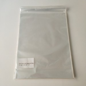 Crystal Clear 2mil Poly Resealable Life Magazine Tasker