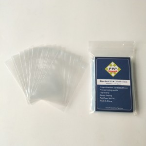 Crystal Clear Standard USA-kortærmet 56x87mm brætspilkortsmuffer