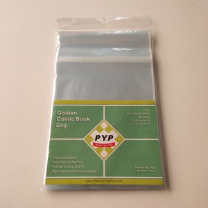 Crystal Clear 2mil Poly Resealable Golden Comic Book Taske