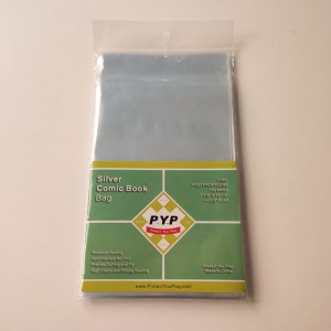 Crystal Clear 2mil Poly Resealable Silver Comic Book Taske